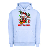 Pigment Grape Ice christmas nurse life gnome Urban Hoodie - BarkalooDesign