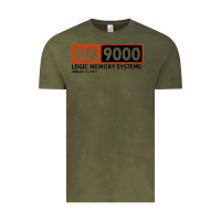Vintage Olive hal 9000 logic memory systems urbana illinois Vintage Tee - artisFamous