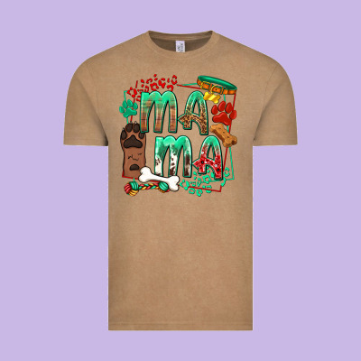 Dog Mama Vintage Tee Designed By Texasbilliewilder