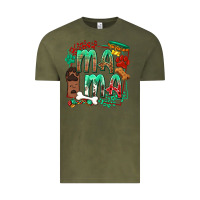 Vintage Olive Dog Mama Vintage Tee - texasbilliewilder