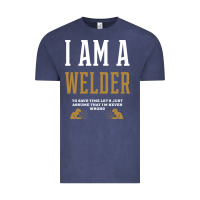 Vintage Denim I Am A WELDER - WELDER Job Gift Funny Vintage Tee - artisFamous