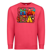 Leopard Frame Firefighter Mama Mother's Day Premium Sweatshirt | Teevron
