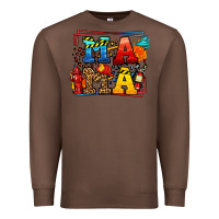 Chestnut leopard frame firefighter mama Mother's Day Premium Sweatshirt - LillyAllenDesigns