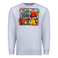 Heather Grey leopard frame firefighter mama Mother's Day Premium Sweatshirt - LillyAllenDesigns