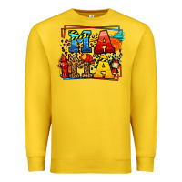 Lemon leopard frame firefighter mama Mother's Day Premium Sweatshirt - LillyAllenDesigns