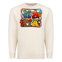 Sandshell leopard frame firefighter mama Mother's Day Premium Sweatshirt - LillyAllenDesigns