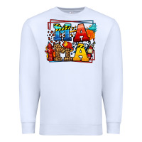 White leopard frame firefighter mama Mother's Day Premium Sweatshirt - LillyAllenDesigns