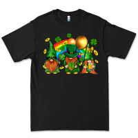 Black st. patricks  gnomies with rainbow Premium Tee - BundleAndBundleShop