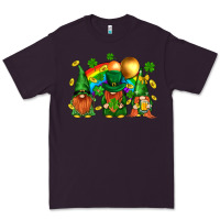 Plum st. patricks  gnomies with rainbow Premium Tee - BundleAndBundleShop
