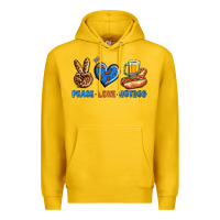 Lemon Peace Love Hotdog Premium Hoodie - BundleAndBundleShop