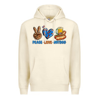 Peace Love Hotdog Premium Hoodie | Teevron