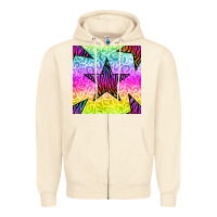 Sandshell zebra glitter star seamless pattern Zipper Hoodie - BundleAndBundleShop