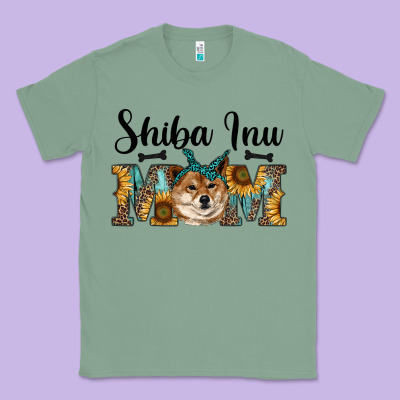 Western Shiba Inu Mom Classic Tee Designed By Ranaportraitstore