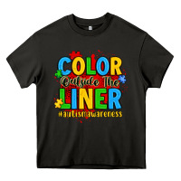 Asphalt color outside the liner autism awareness Heavy Core Tee - JahusDesignShop