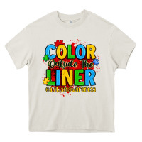 Cream color outside the liner autism awareness Heavy Core Tee - JahusDesignShop