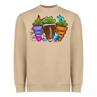 Mushroom Football Easter sports carrots Heavyweight Sweatshirt - OliviaCreatesArt