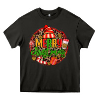 Asphalt merry leopard merry christmas Heavy Core Tee - MaliasSmallBusiness