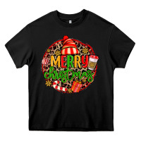 Black merry leopard merry christmas Heavy Core Tee - MaliasSmallBusiness