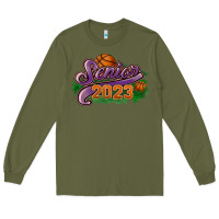 Army Green Senior 2023 basketball Long Sleeve Tee - HowdyJamesFarm