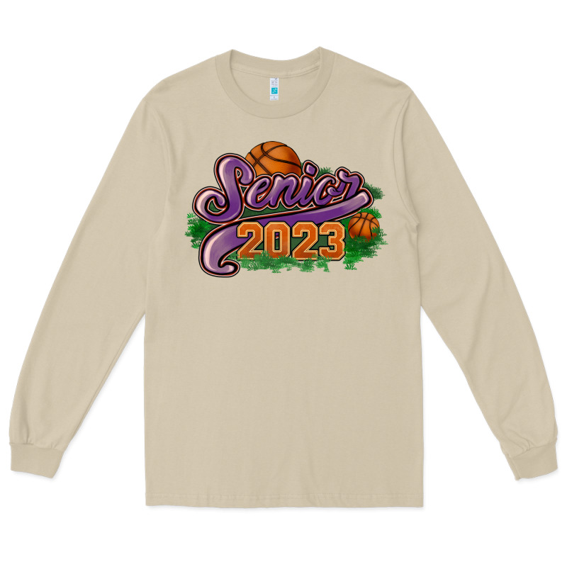 Senior 2023 Basketball Long Sleeve Tee by HowdyJamesFarm | Teevron