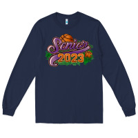 Navy Senior 2023 basketball Long Sleeve Tee - HowdyJamesFarm