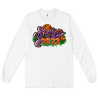 White Senior 2023 basketball Long Sleeve Tee - HowdyJamesFarm