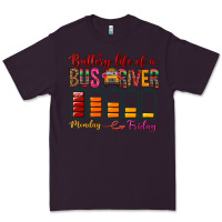 Plum Battery Life Of A Bus Driver Premium Tee - BundleAndBundleShop