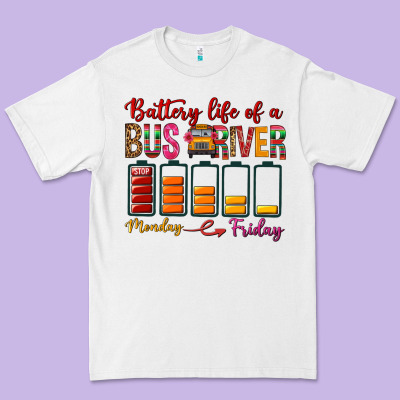 Battery Life Of A Bus Driver Premium Tee Designed By Bundleandbundleshop