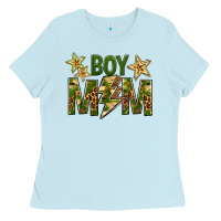 Baby Blue Boy Mom Ladies Tee - BundleAndBundleShop