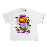 Lunar Rock Happy Halloween with Skeleton Urban Heavy Tee - texasbilliewilder