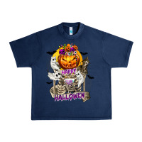 Happy Halloween With Skeleton Urban Heavy Tee | Teevron