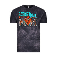 Cloud Black Basketball Mom Vintage Tee - NancyCooperArtShop