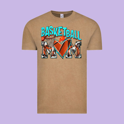 Basketball Mom Vintage Tee Designed By Nancycooperartshop