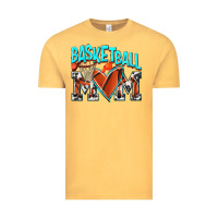 Vintage Mustard Basketball Mom Vintage Tee - NancyCooperArtShop