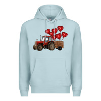 Blue Mist farm tractor Premium Hoodie - RanaPortraitStore