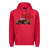 Cardinal farm tractor Premium Hoodie - RanaPortraitStore