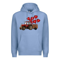 Colony Blue farm tractor Premium Hoodie - RanaPortraitStore
