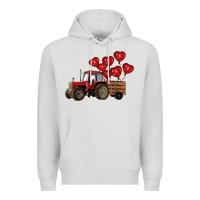 Dove Grey farm tractor Premium Hoodie - RanaPortraitStore