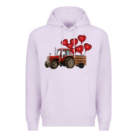 Lilac farm tractor Premium Hoodie - RanaPortraitStore