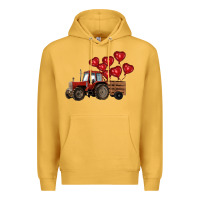 Mustard farm tractor Premium Hoodie - RanaPortraitStore