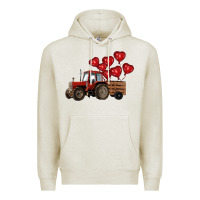 Oatmeal Heather farm tractor Premium Hoodie - RanaPortraitStore