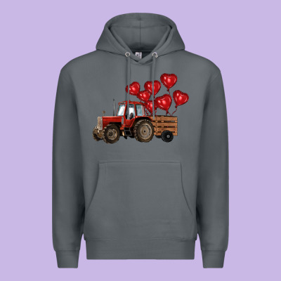 Farm Tractor Premium Hoodie Designed By Ranaportraitstore