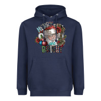 Navy merry and bright Heavyweight Hoodie - SublimationCraftShop