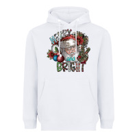 White merry and bright Heavyweight Hoodie - SublimationCraftShop