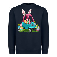 Navy Easter toddler car Heavyweight Sweatshirt - OliviaCreatesArt
