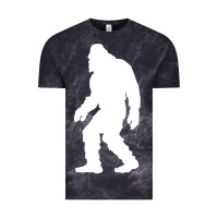 Cloud Black bigfoot walking silhouette Vintage Tee - artisFamous