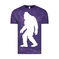 Cloud Purple bigfoot walking silhouette Vintage Tee - artisFamous