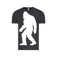Vintage Black bigfoot walking silhouette Vintage Tee - artisFamous
