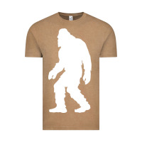 Vintage Coffee bigfoot walking silhouette Vintage Tee - artisFamous
