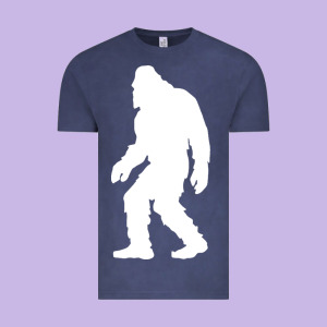 Bigfoot Walking Silhouette Vintage Tee Designed By Artisfamous